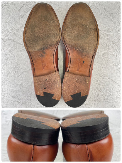 [Good Condition] Crockett &amp; Jones CONNAUGHT Straight-leg Boots, Brown, UK 8.5 / 27cm [W3435]