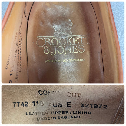 [Good Condition] Crockett &amp; Jones CONNAUGHT Straight-leg Boots, Brown, UK 8.5 / 27cm [W3435]