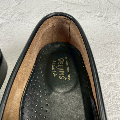 [Excellent Condition] GHBASS 11010H LARSON Penny Loafers, Beef Roll, Two-Tone, Black and White, UK8 / US9 / EU42, Size 27cm [W3436]