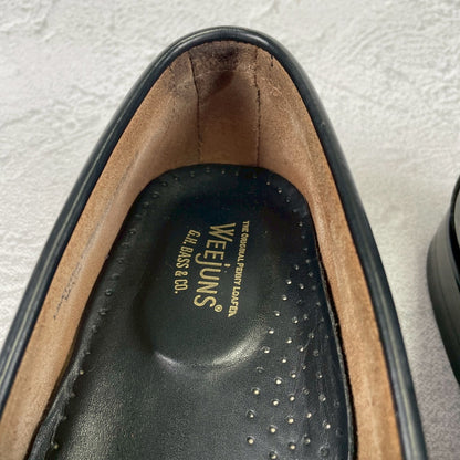 [Excellent Condition] GHBASS 11010H LARSON Penny Loafers, Beef Roll, Two-Tone, Black and White, UK8 / US9 / EU42, Size 27cm [W3436]