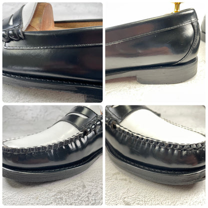 [Excellent Condition] GHBASS 11010H LARSON Penny Loafers, Beef Roll, Two-Tone, Black and White, UK8 / US9 / EU42, Size 27cm [W3436]