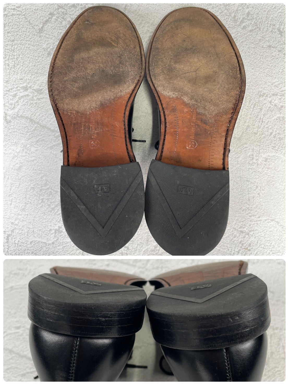 Allen Edmonds Park Avenue Straight Leg Boots, Black, Wingtip, Size US8.5 / 26.5cm, 3E [W3431]