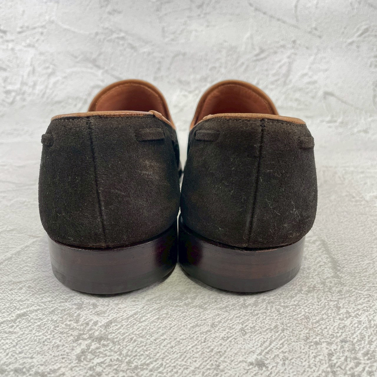 Good Condition Crockett &amp; Jones Cavendish 3 Tassel Loafers in Dark Brown Suede, Size UK6, E (Size 24.5cm) [W3437]