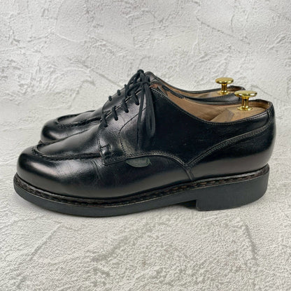 [Re-dyed] Paraboot CHAMBORD U-tip boots, black, UK7 / 25.5cm [W3441]