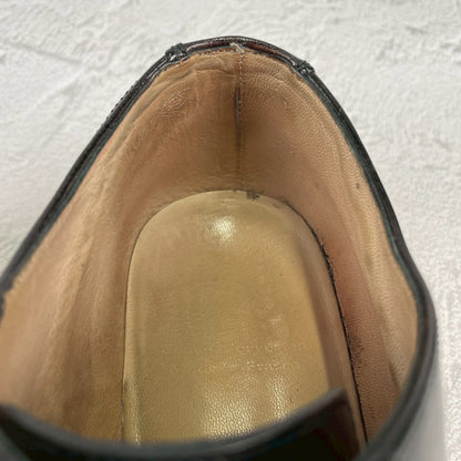 [Re-dyed] Paraboot CHAMBORD U-tip boots, black, UK7 / 25.5cm [W3441]