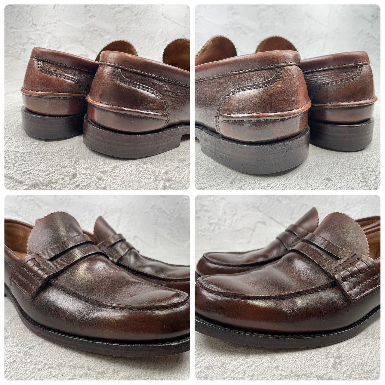 Church's TUNBRIDGE "4 Cities" penny loafers with beefroll and leather soles, brown, UK8, size 26.5m (W3444).
