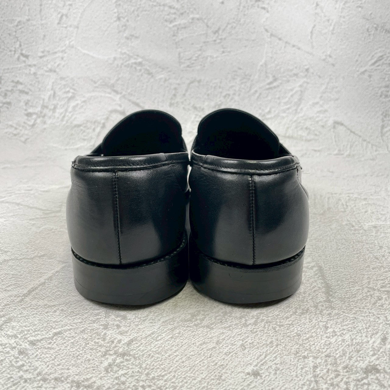 Crockett &amp; Jones Sydney-style penny loafers with a pointed toe and city sole, black, size UK 8.5 (approx. 27cm) [W3445]