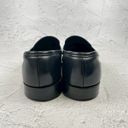 Crockett &amp; Jones Sydney-style penny loafers with a pointed toe and city sole, black, size UK 8.5 (approx. 27cm) [W3445]