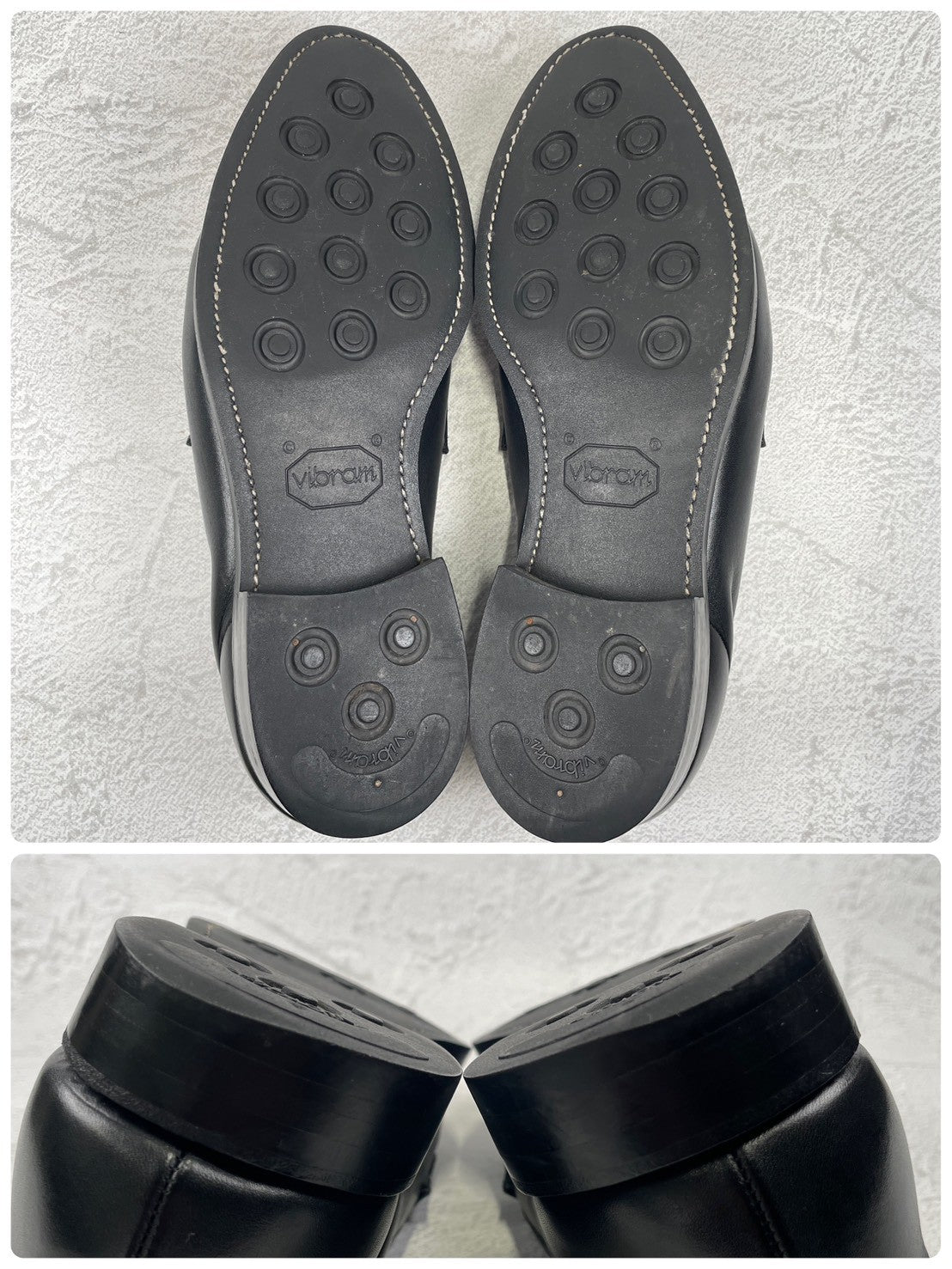 Crockett &amp; Jones Sydney-style penny loafers with a pointed toe and city sole, black, size UK 8.5 (approx. 27cm) [W3445]