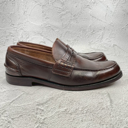 Church's TUNBRIDGE "4 Cities" penny loafers with beefroll and leather soles, brown, UK8, size 26.5m (W3444).