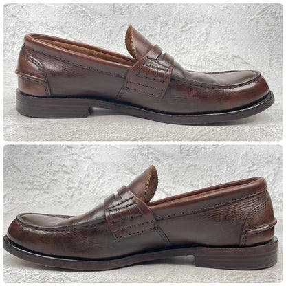 Church's TUNBRIDGE "4 Cities" penny loafers with beefroll and leather soles, brown, UK8, size 26.5m (W3444).
