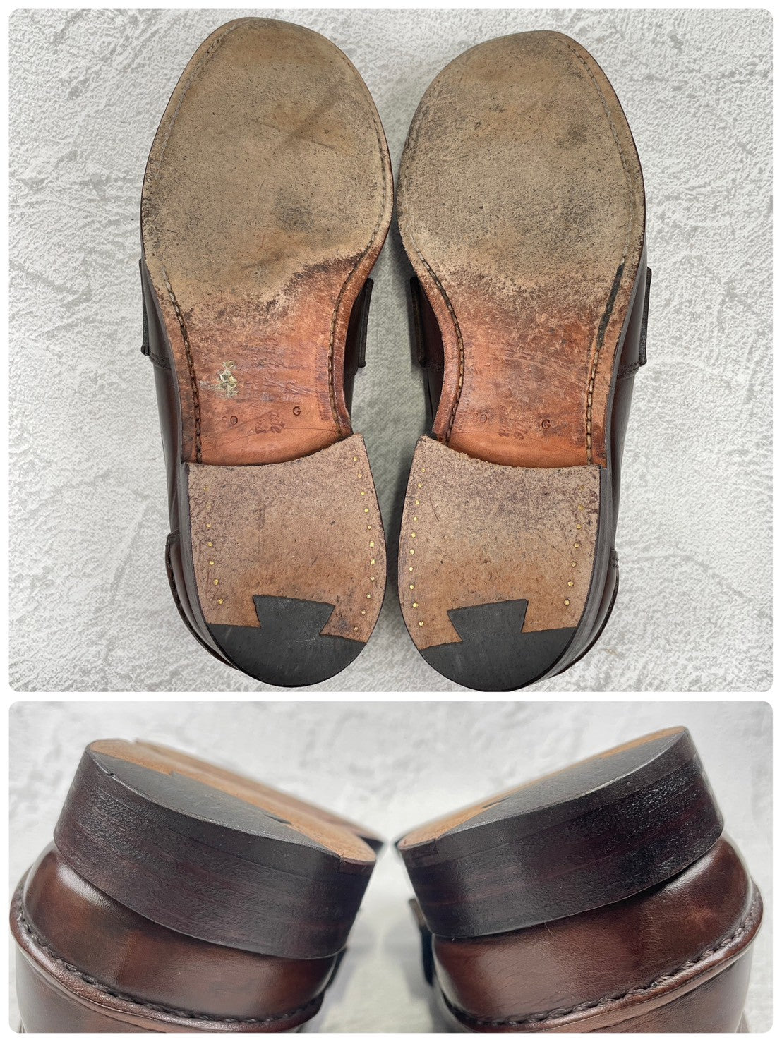 Church's TUNBRIDGE "4 Cities" penny loafers with beefroll and leather soles, brown, UK8, size 26.5m (W3444).