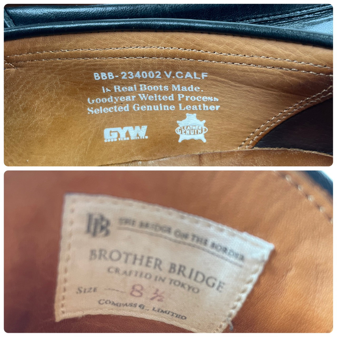 [Good Condition] BROTHER BRIDGE HARRY 234002 Penny Loafers, Doctor Sole, Black, US8.5 / 26.5cm [W3447]