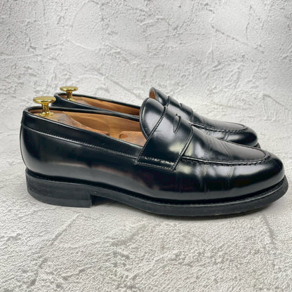 [Good Condition] Berwick1707 5260 ROVIBK Coin Loafers, Half Saddle, Gumlite Sole, Black, UK 6.5 / 26cm [W3446]