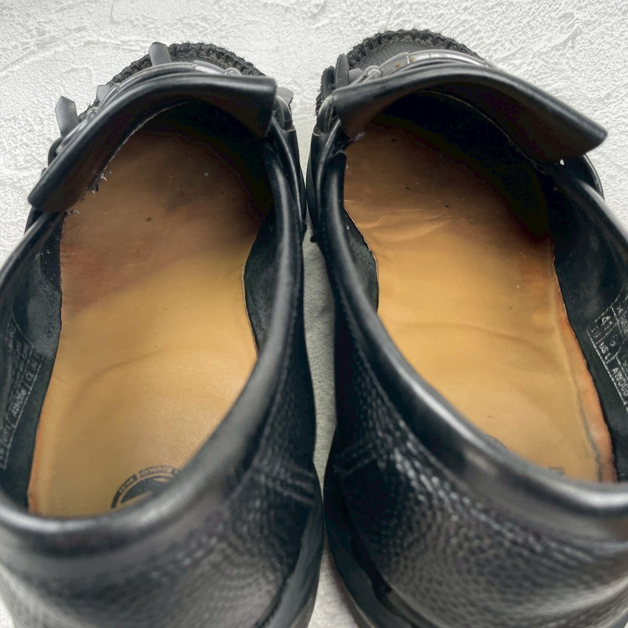 Embossed Dr. Martens ADRIAN SNAFFLE Quilted Bit Loafers in Black, Size UK7 (equivalent to 26.0cm) [W3448]