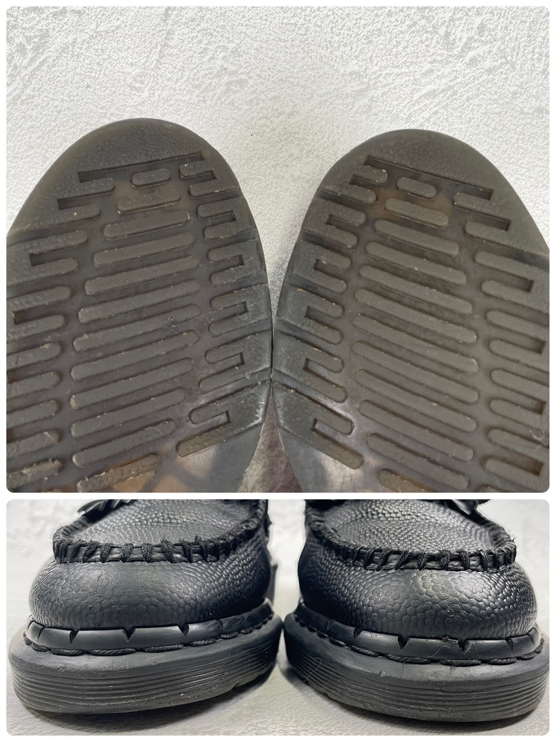 Embossed Dr. Martens ADRIAN SNAFFLE Quilted Bit Loafers in Black, Size UK7 (equivalent to 26.0cm) [W3448]