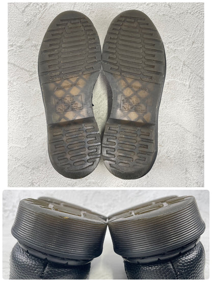 Embossed Dr. Martens ADRIAN SNAFFLE Quilted Bit Loafers in Black, Size UK7 (equivalent to 26.0cm) [W3448]