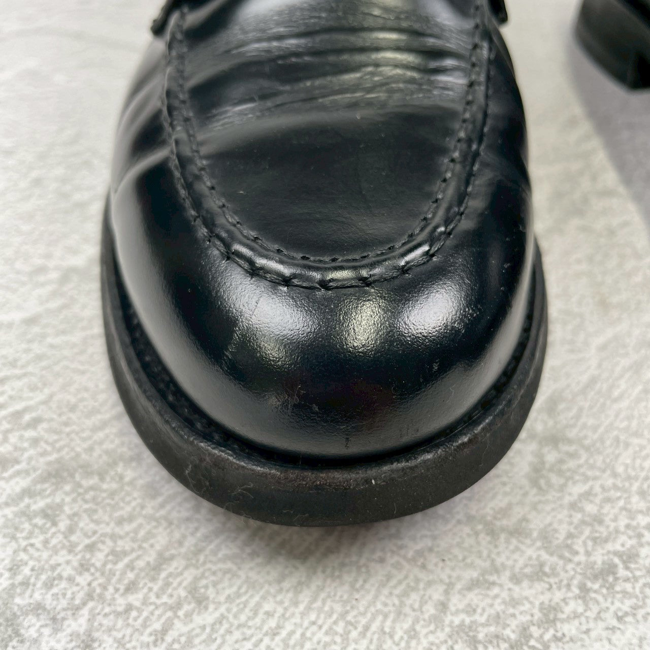 [Good Condition] Berwick1707 5260 ROVIBK Coin Loafers, Half Saddle, Gumlite Sole, Black, UK 6.5 / 26cm [W3446]