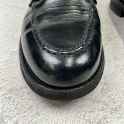 [Good Condition] Berwick1707 5260 ROVIBK Coin Loafers, Half Saddle, Gumlite Sole, Black, UK 6.5 / 26cm [W3446]