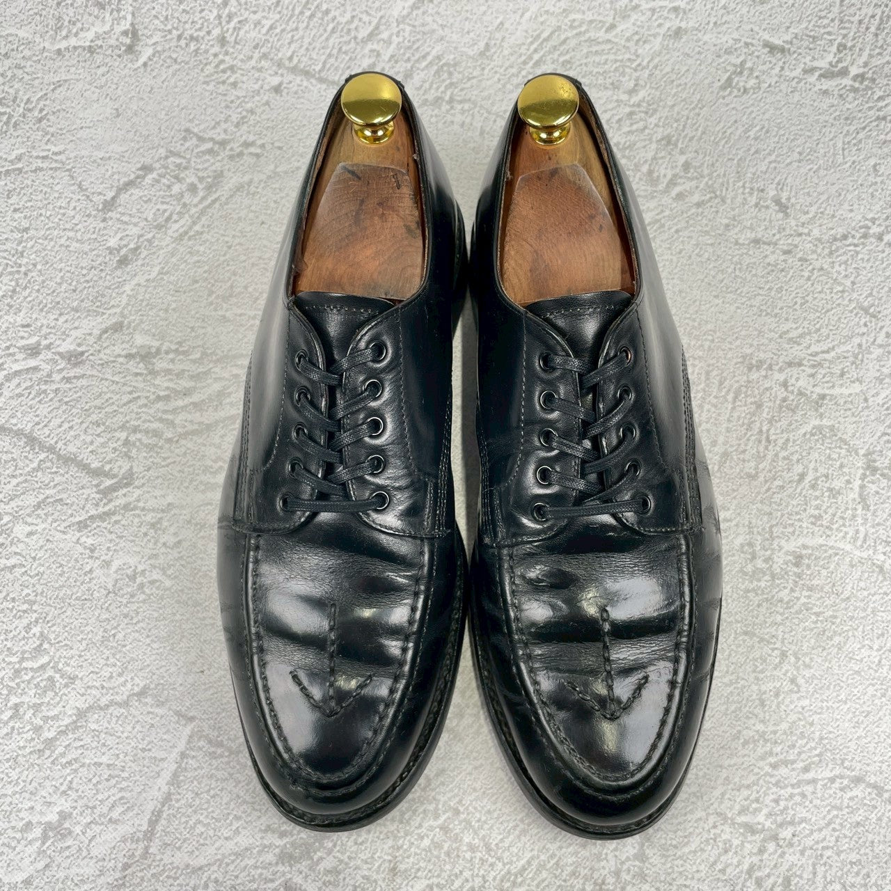 SANDERS 1137 Military Broad Arrow Apron Derby, Black, UK6, Size 25.0-25.5cm (W3450)