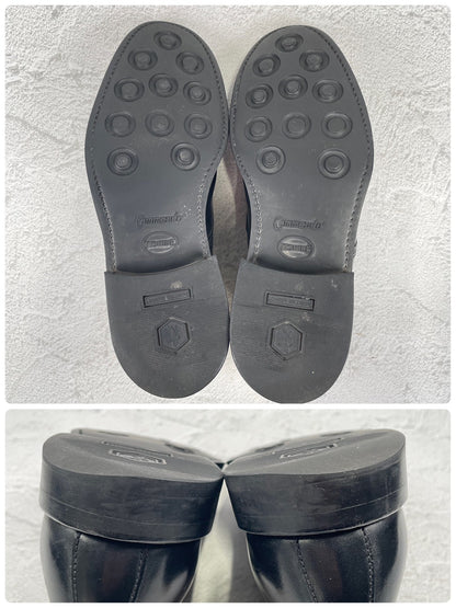 SANDERS 1137 Military Broad Arrow Apron Derby, Black, UK6, Size 25.0-25.5cm (W3450)