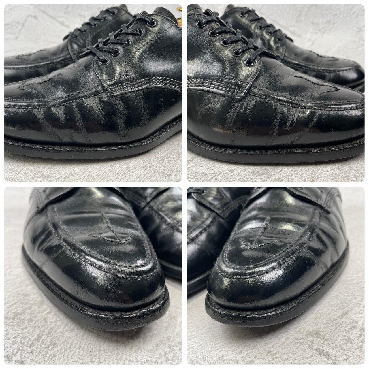 SANDERS 1137 Military Broad Arrow Apron Derby, Black, UK6, Size 25.0-25.5cm (W3450)