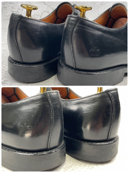 SANDERS 1137 Military Broad Arrow Apron Derby, Black, UK6, Size 25.0-25.5cm (W3450)