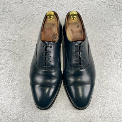 [Good Condition] Crockett &amp; Jones Connaught, a BEAUTY&amp;YOUTH exclusive, straight-leg navy boots with inner wing, UK7 / 25.5cm [W3452]