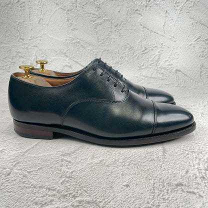 [Good Condition] Crockett &amp; Jones Connaught, a BEAUTY&amp;YOUTH exclusive, straight-leg navy boots with inner wing, UK7 / 25.5cm [W3452]