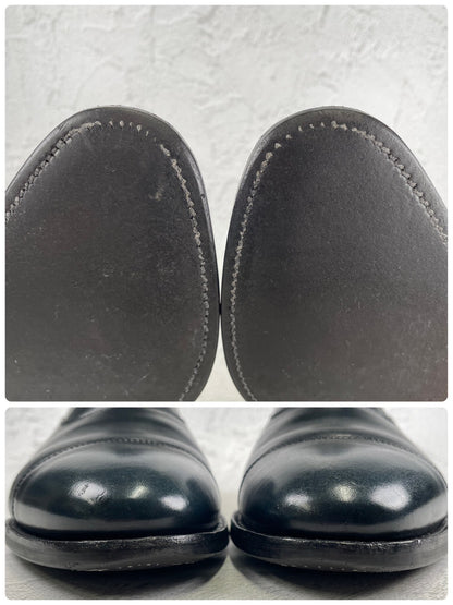 [Good Condition] Crockett &amp; Jones Connaught, a BEAUTY&amp;YOUTH exclusive, straight-leg navy boots with inner wing, UK7 / 25.5cm [W3452]