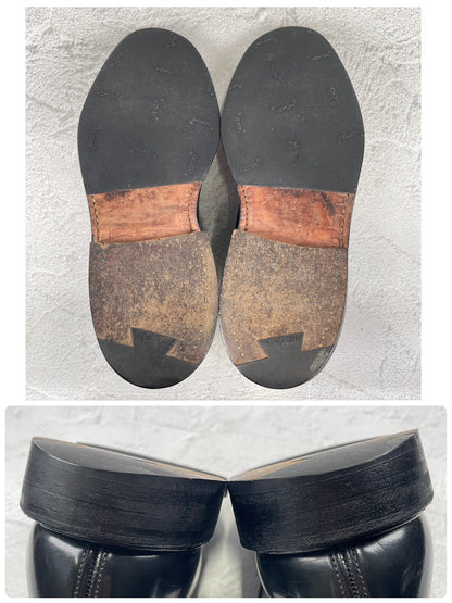 Church's Shannon Polished Binder Calfskin Boots, Plain with Wingtip, Black, UK 6.5 / 25cm [W3454]