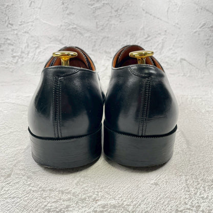 [1970s] Tricker's Plain Toe Boots, Wingtip, Old Logo, Black, UK Size 9-6 (equivalent to 27.5cm) [W3455]