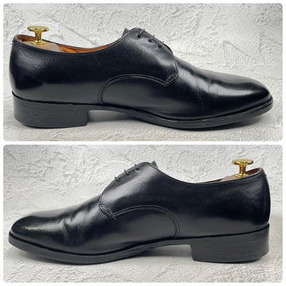 [1970s] Tricker's Plain Toe Boots, Wingtip, Old Logo, Black, UK Size 9-6 (equivalent to 27.5cm) [W3455]