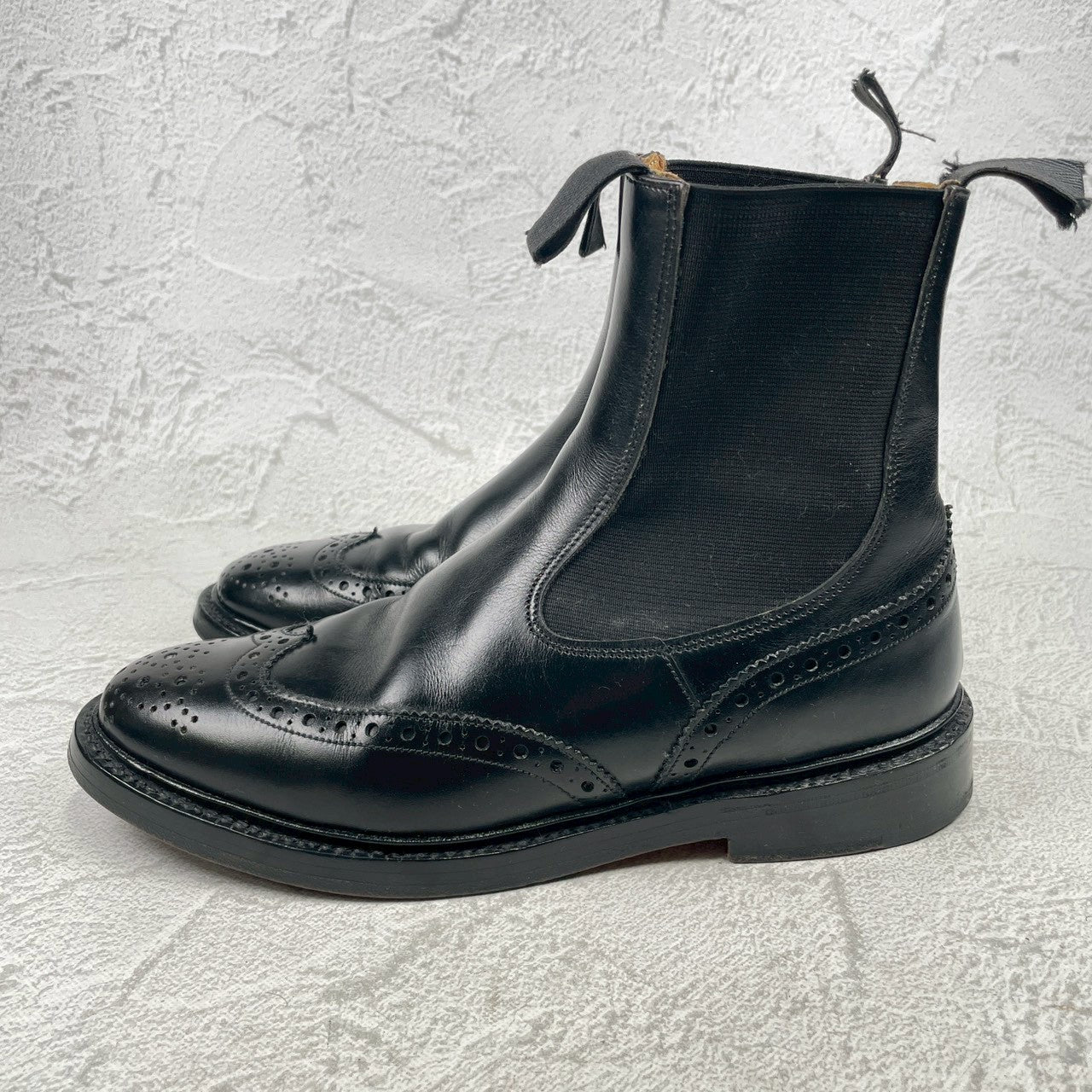 Tricker's HENRY M6026 Side Gore Chelsea Boots, Black, UK7 / Size 25.5cm (W3457)