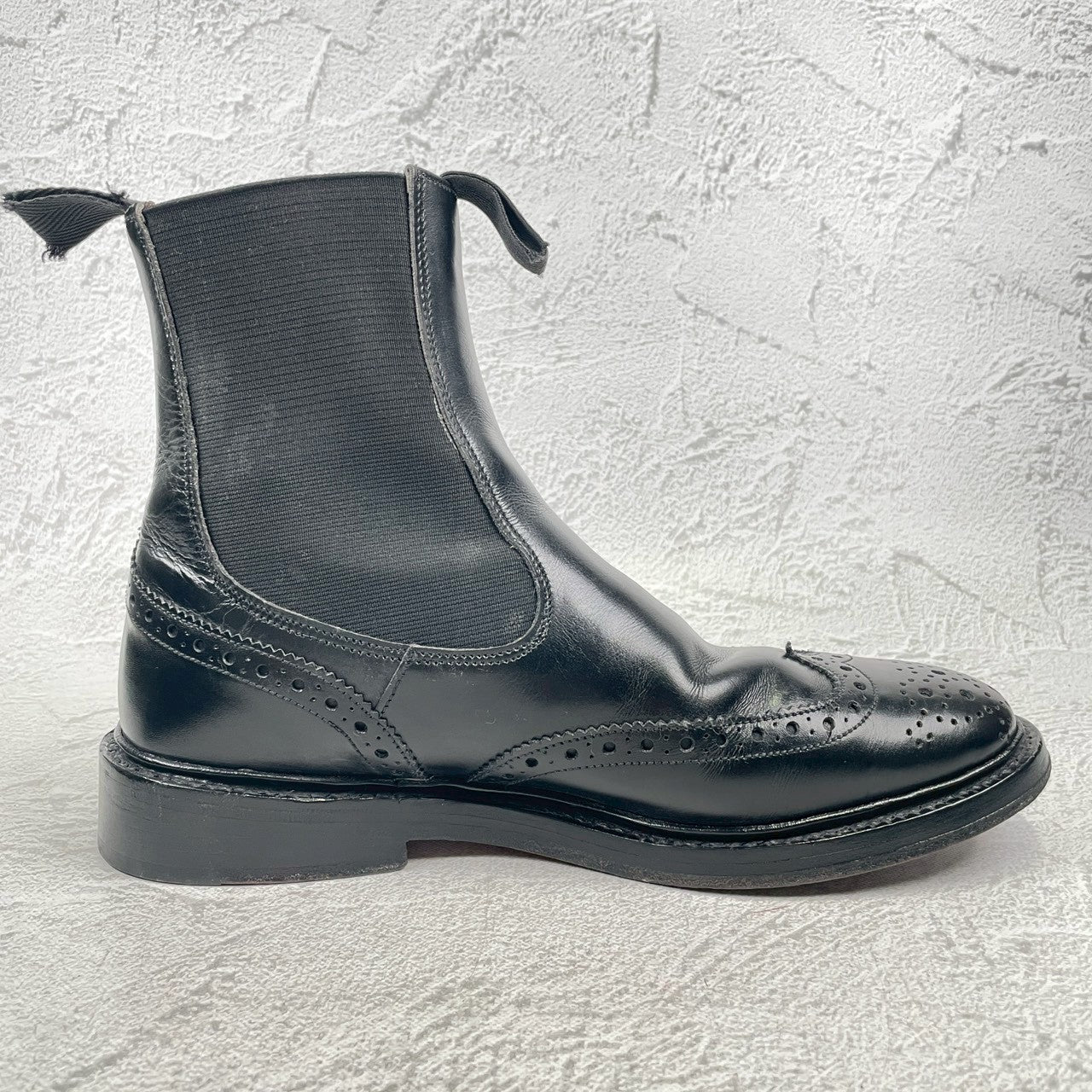 Tricker's HENRY M6026 Side Gore Chelsea Boots, Black, UK7 / Size 25.5cm (W3457)