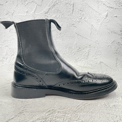 Tricker's HENRY M6026 Side Gore Chelsea Boots, Black, UK7 / Size 25.5cm (W3457)