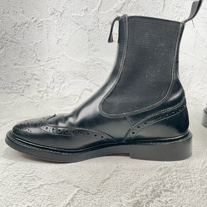 Tricker's HENRY M6026 Side Gore Chelsea Boots, Black, UK7 / Size 25.5cm (W3457)