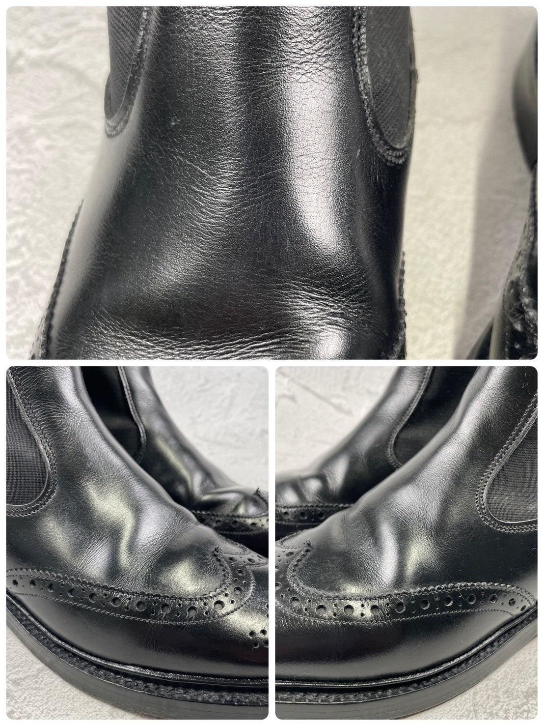 Tricker's HENRY M6026 Side Gore Chelsea Boots, Black, UK7 / Size 25.5cm (W3457)