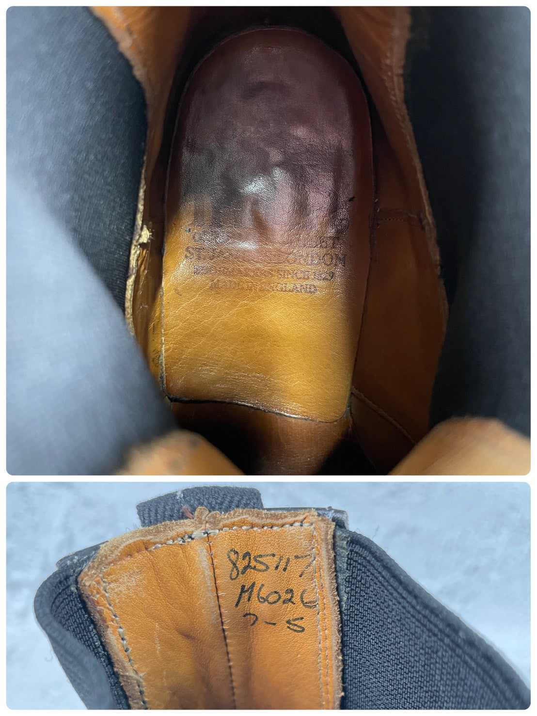 Tricker's HENRY M6026 Side Gore Chelsea Boots, Black, UK7 / Size 25.5cm (W3457)