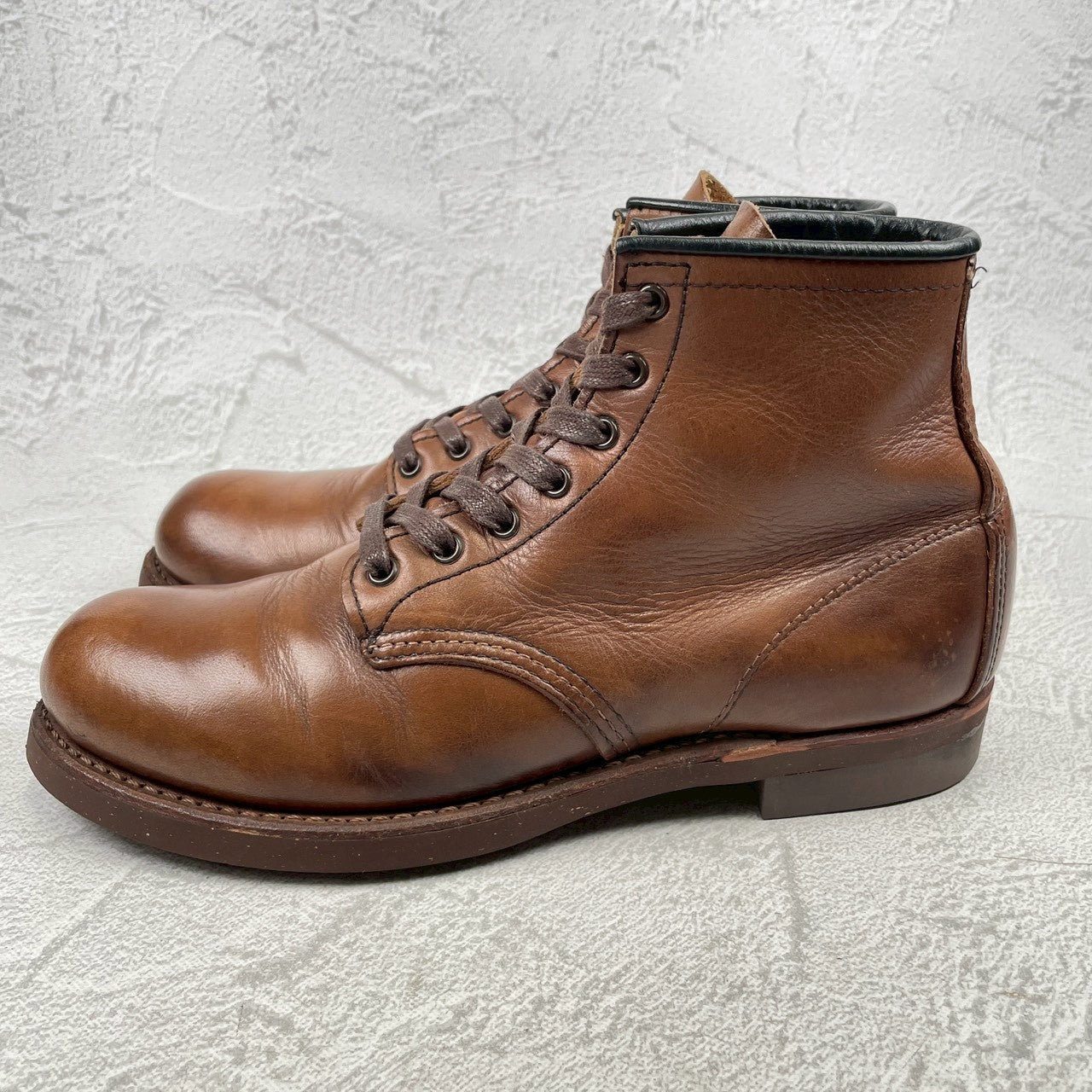 [Good Condition] RED WING BLACKSMITH 9161 Plain Round Work Boots, Brown, US 7.5D / 25.5cm [W3458]