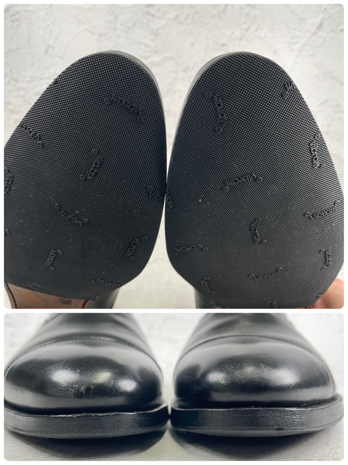 [Lift replaced] Crockett &amp; Jones MITCHAM Straight Wingtip Boots, Black, UK7 / 25.5cm [W3453]