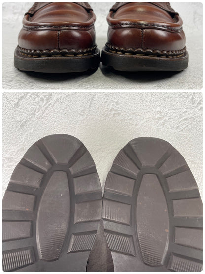 Paraboot REIMS Reims Penny Loafer, Beef Saddle, Brown, Size UK7 / 25.5cm (W3460), Repaired.