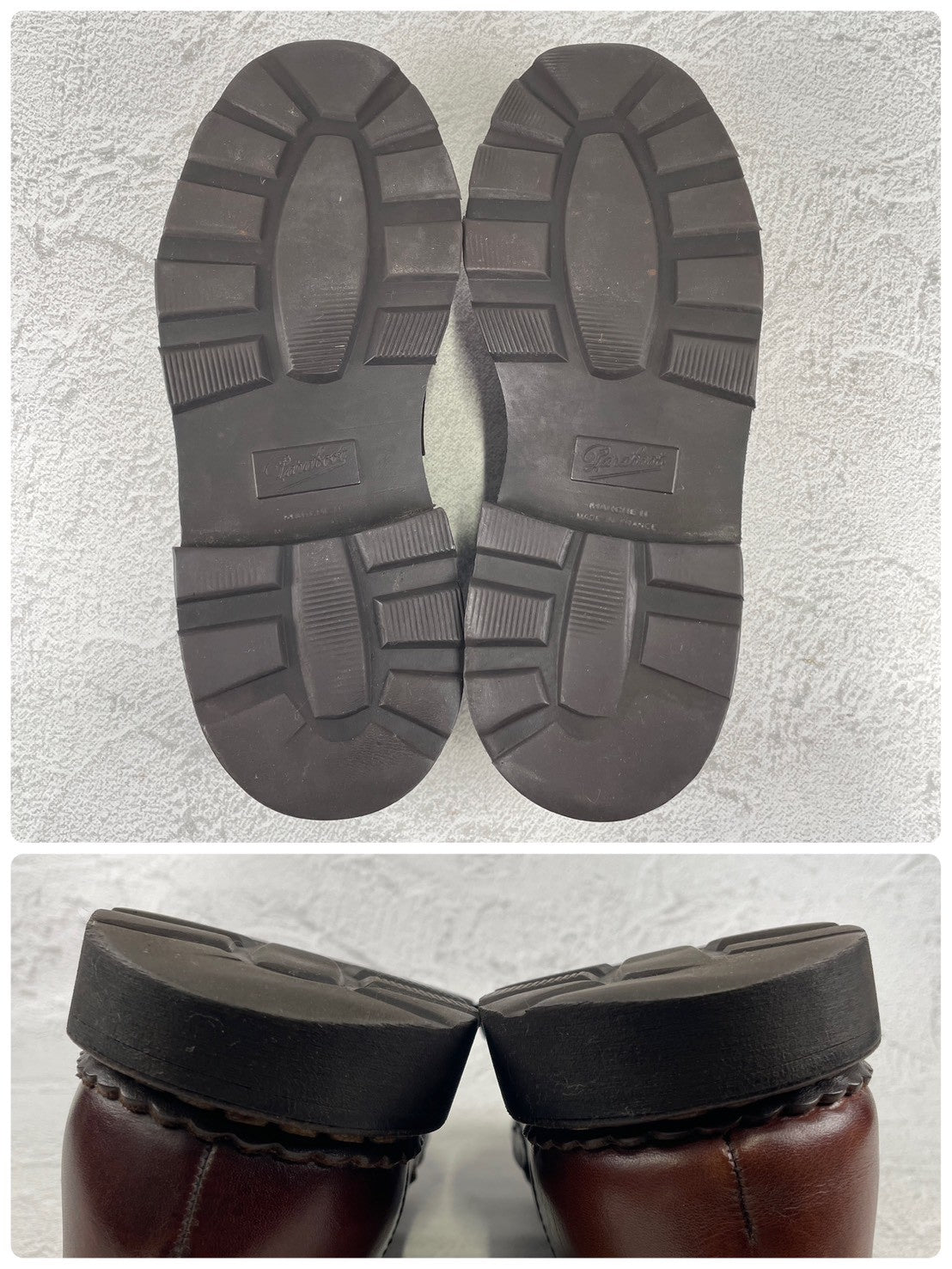 Paraboot REIMS Reims Penny Loafer, Beef Saddle, Brown, Size UK7 / 25.5cm (W3460), Repaired.