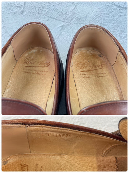 Paraboot REIMS Reims Penny Loafer, Beef Saddle, Brown, Size UK7 / 25.5cm (W3460), Repaired.