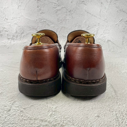Paraboot REIMS Reims Penny Loafer, Beef Saddle, Brown, Size UK7 / 25.5cm (W3460), Repaired.