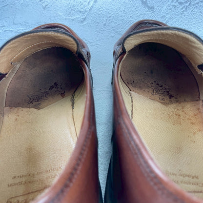 Paraboot REIMS Reims Penny Loafer, Beef Saddle, Brown, Size UK7 / 25.5cm (W3460), Repaired.