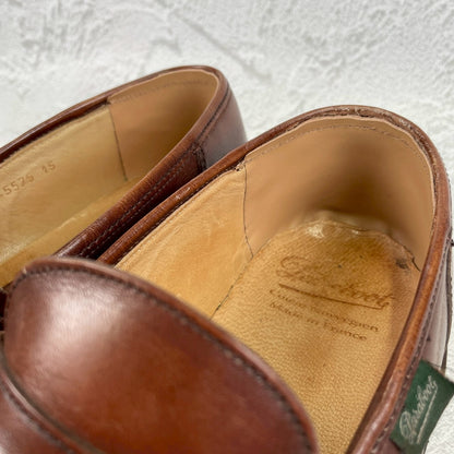 Paraboot REIMS Reims Penny Loafer, Beef Saddle, Brown, Size UK7 / 25.5cm (W3460), Repaired.
