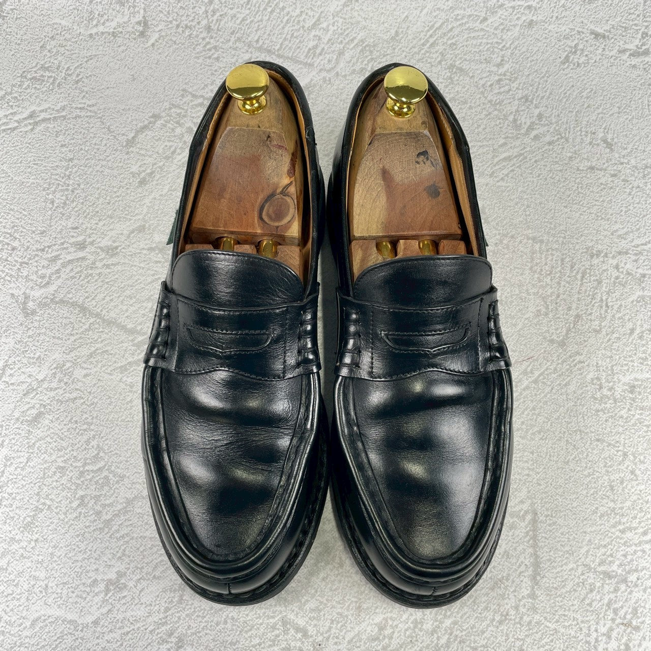 [Good Condition] Paraboot REIMS Penny Loafer in Beef Saddle Black, UK7 / Size 25.5cm [W3461]