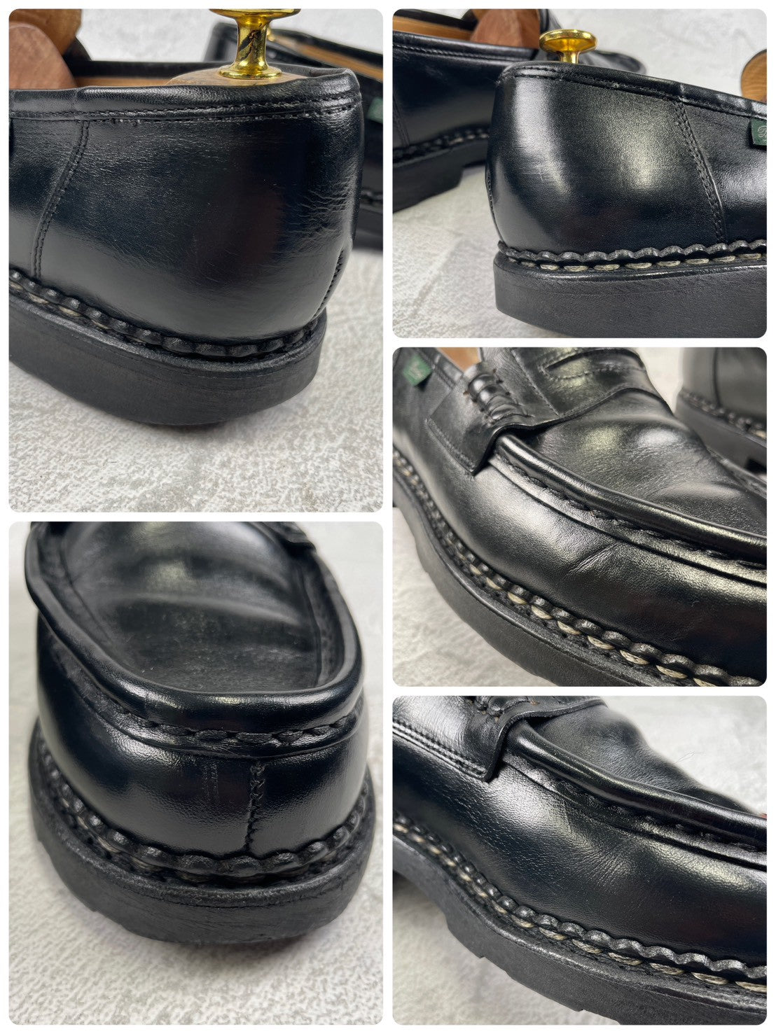 [Good Condition] Paraboot REIMS Penny Loafer in Beef Saddle Black, UK7 / Size 25.5cm [W3461]