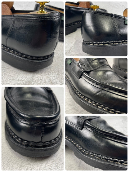 [Good Condition] Paraboot REIMS Penny Loafer in Beef Saddle Black, UK7 / Size 25.5cm [W3461]